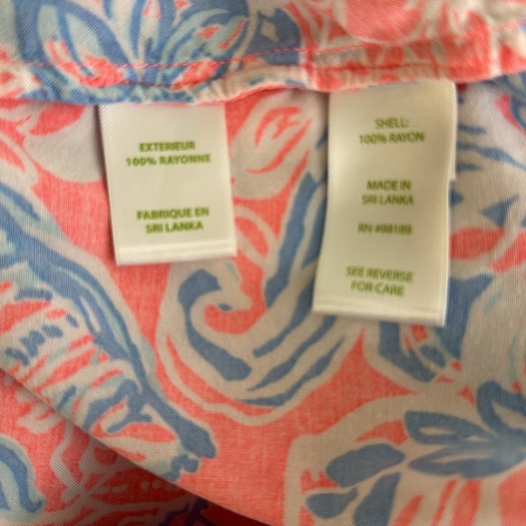 Lilly Pulitzer Sarasota Tunic is Summer Siren size Large - Picture 5 of 6